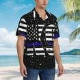 thumbnail image 4 of Trinidad Tobago Flag Mens Hawaiian Shirt Short Sleeve Casual Button Up Tropical Summer Beach Shirt, 4 of 9