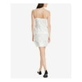 thumbnail image 2 of MAX STUDIO Womens White Floral Mesh Sleeveless Shift Dress M, 2 of 2