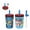 PAW Patrol, variant on Zak Designs 12oz and 15oz 2-Pack Straw Tumbler Stainless Steel and Plastic with Additional Straw Leakproof and Perfect for Kids, Baby Shark