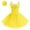 Yellow, variant on IBTOM CASTLE Ballet Dance Dress for Women Sleeveless Shiny Rhinestone Decorated Tulle Tutu Skirt Dancewear S Red