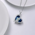 thumbnail image 7 of Highland Cow Necklace 925 Sterling Silver Amethyst Heart Pendant Necklaces for Women Birthday Jewelry Gifts 18" + 2" Extender, 7 of 7