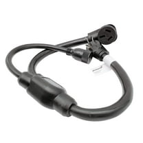 Parkworld 68871 NEMA 10-50 Splitter Cord, Industrial Male Plug 10-50P to 10-50R & 5-20R (T-Blade 5-15R) Female connectors, ONLY Output 250 Volt (3FT)