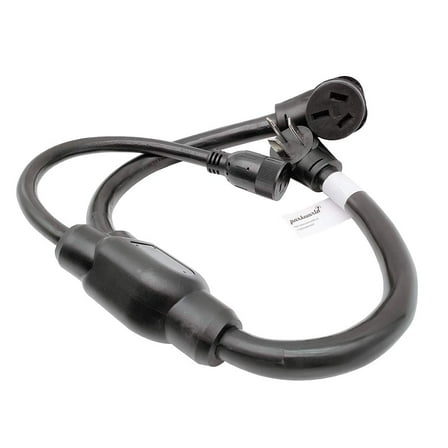 Parkworld 68871 NEMA 10-50 Splitter Cord, Industrial Male Plug 10-50P to 10-50R & 5-20R (T-Blade 5-15R) Female connectors, ONLY Output 250 Volt (3FT)