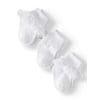 Jefferies Socks Baby and Toddler Girls Eyelet Lace Trim Turn-Cuff Socks, 3-Pack