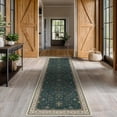 thumbnail image 2 of Alfombra Runner Hazo Haus verde oscuro lavable 80 x 240 cm, 2 of 8
