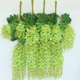 thumbnail image 1 of Decoración de boda flores flores artificiales decoración de sala de estar flor de frijol flor de plástico vid hoja verde ratán flor de glicina verde, 1 of 2