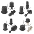 thumbnail image 2 of ESTONE 10 Pairs DIY Audio Speaker Buckles Plastic Ball Socket Type Grill Guides Peg Kit, 2 of 15