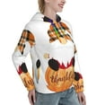 thumbnail image 6 of Salouo Autumn Gnomes Pattern Hoodie Sweatshirts for Women, Autumn Pullover Hoodie Workout Sweat Women's Long Sleeve Preppy Sweatshirts-XX-Large, 6 of 7
