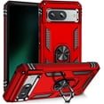 thumbnail image 1 of [PST] Google Pixel 8 Ring Case, Anti-Drop Hybrid Magnetic Hard Kickstand Case Cover with Ring Stand, 1 of 5