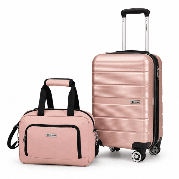Maleta de Mano de 20 Pulgadas Rigida Expandible Con Neceser Impermeable Carry On