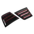 thumbnail image 4 of 2pcs Gloss Black Side Vent Window Cover ABS Window Scoops Louver Replacement for Dodge Charger 2011‑2021Black Red, 4 of 9