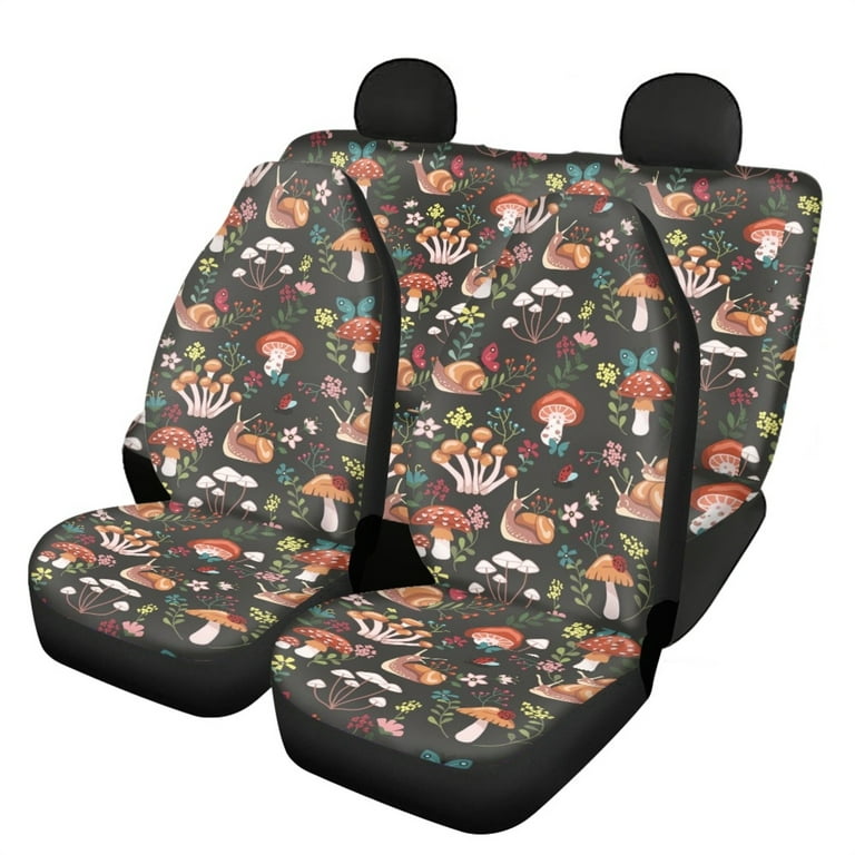 Waffle Pattern Print Car Seat Cover Seat Covers Set Pc, Car Accessories Car  Mats