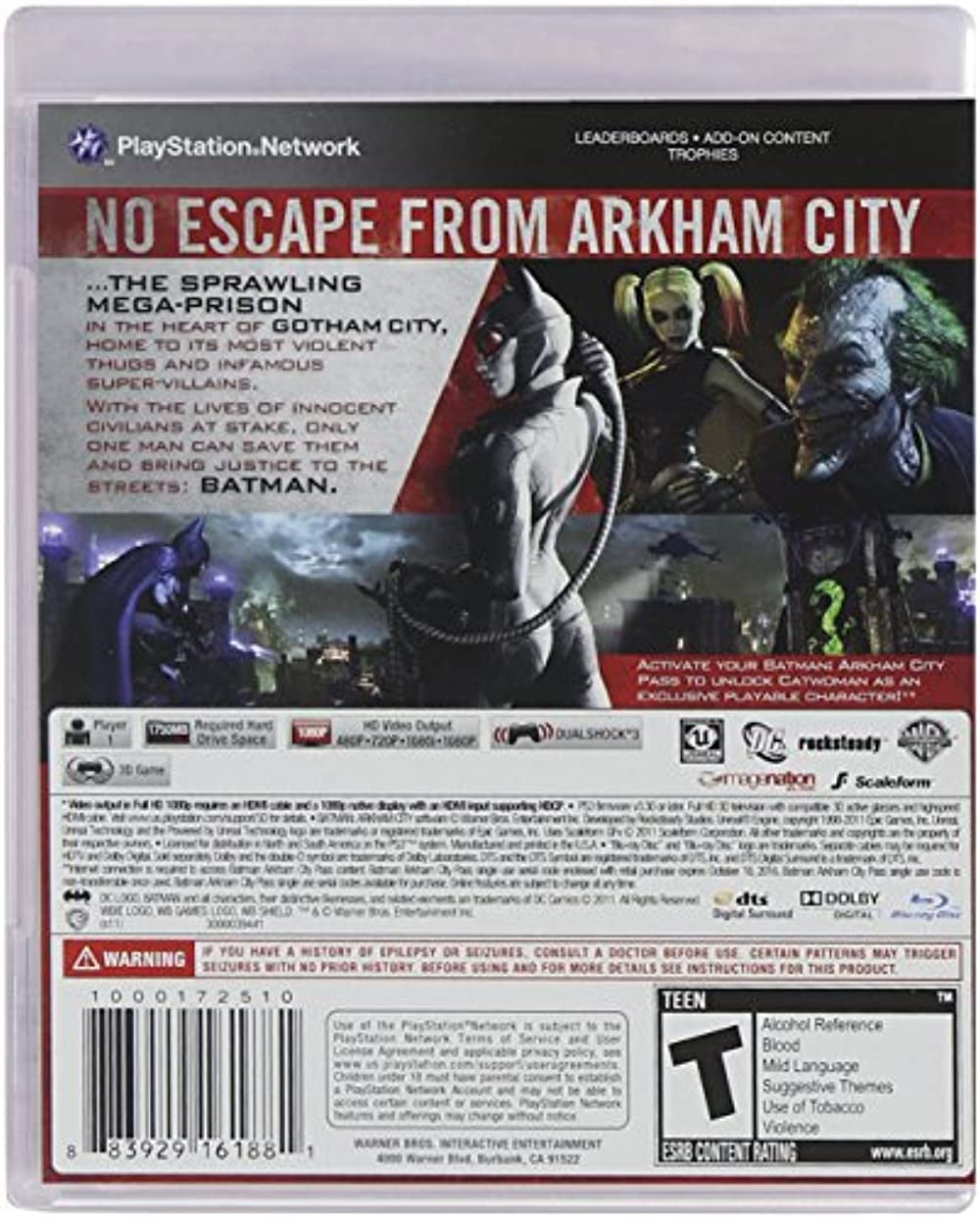 Batman: Arkham City for Playstation 3 