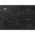 thumbnail image 1 of Ahgly Company Indoor Rectangle Patterned Night Black Area Rugs, 4' x 6', 1 of 6