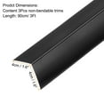 thumbnail image 2 of 3 Pcs Aluminum Wall Corner Protectors L Molding Corner Guards for Walls Doors Window Cabinets, Black, 2 of 5