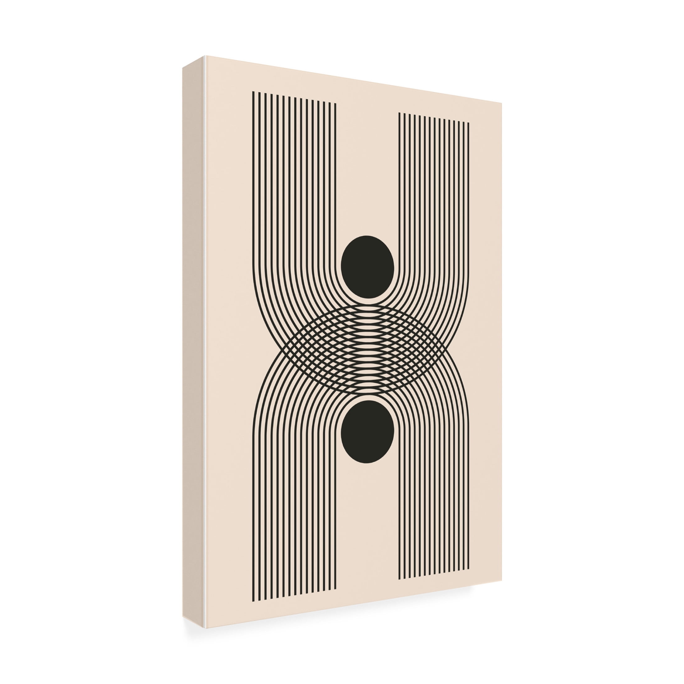 Trademark Fine Art jay stanley Black Boho Vibe Series 2 Canvas Wall Art