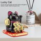thumbnail image 3 of Adorable columpio solar que atrae la suerte y da la bienvenida a los gatos, decoración para el hogar y el coche (negro), 3 of 11