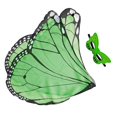 thumbnail image 3 of Ala de mariposa Hugo Cape Costume Photo Prop Cosplay Angel Elf Verde, 3 of 8