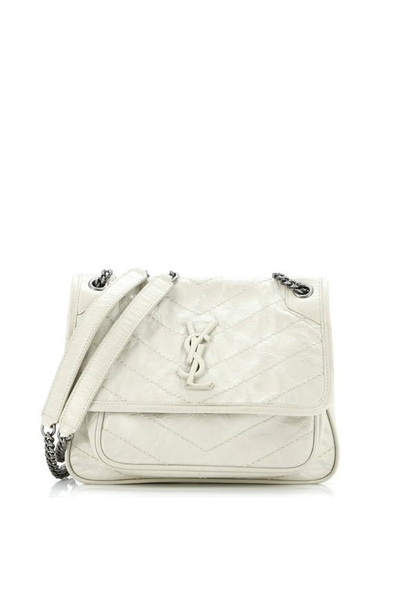 Pre-Owned Niki Chain Flap Bag Matelasse Chevron Leather Baby By Rebag