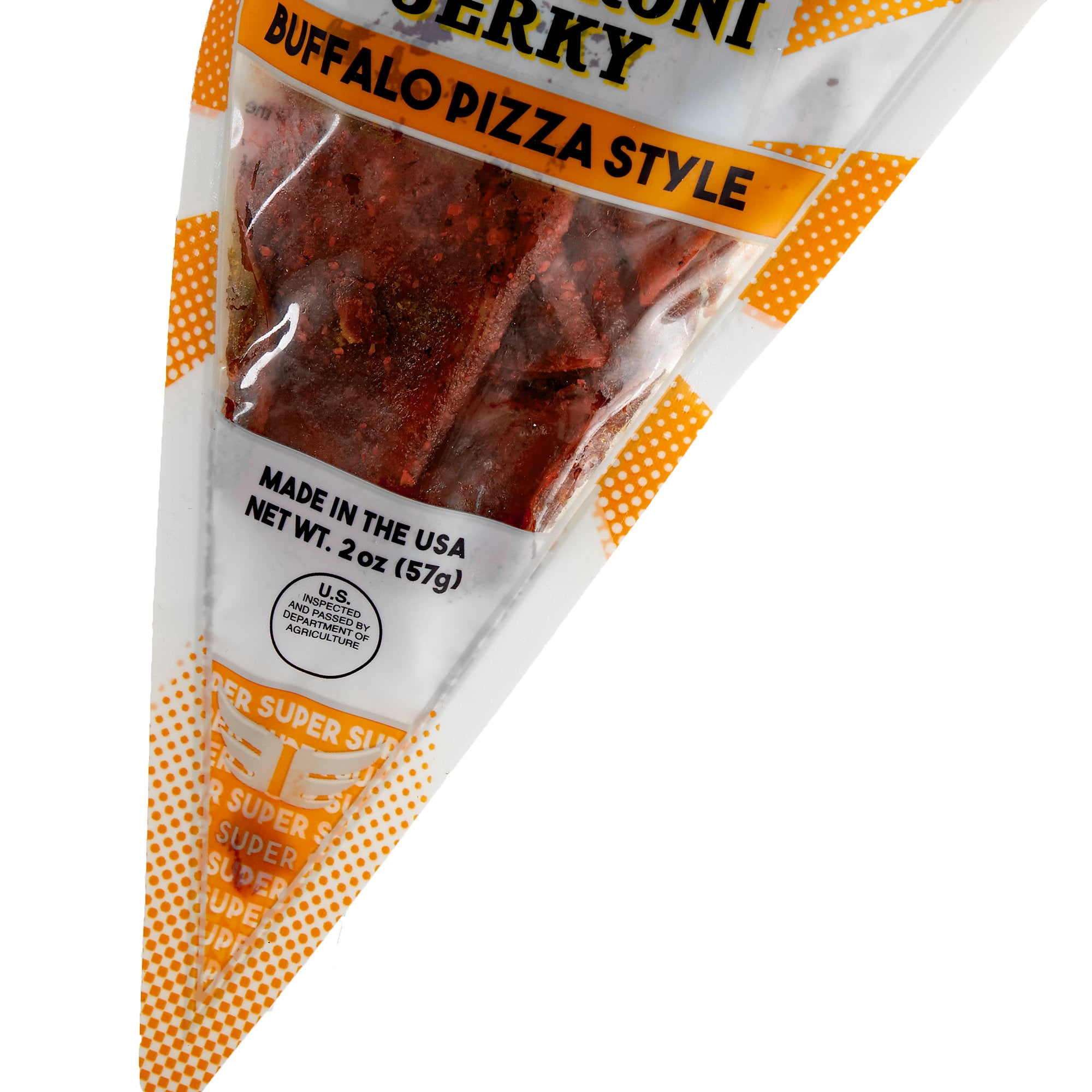 Super Snack Time Pizza In A Bag Buffalo Style Pepperoni Jerky 2 oz