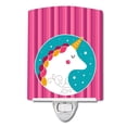 thumbnail image 1 of Caroline's Treasures BB7139CNL Veilleuse en Céramique à Rayures Roses Licorne, 1 of 1