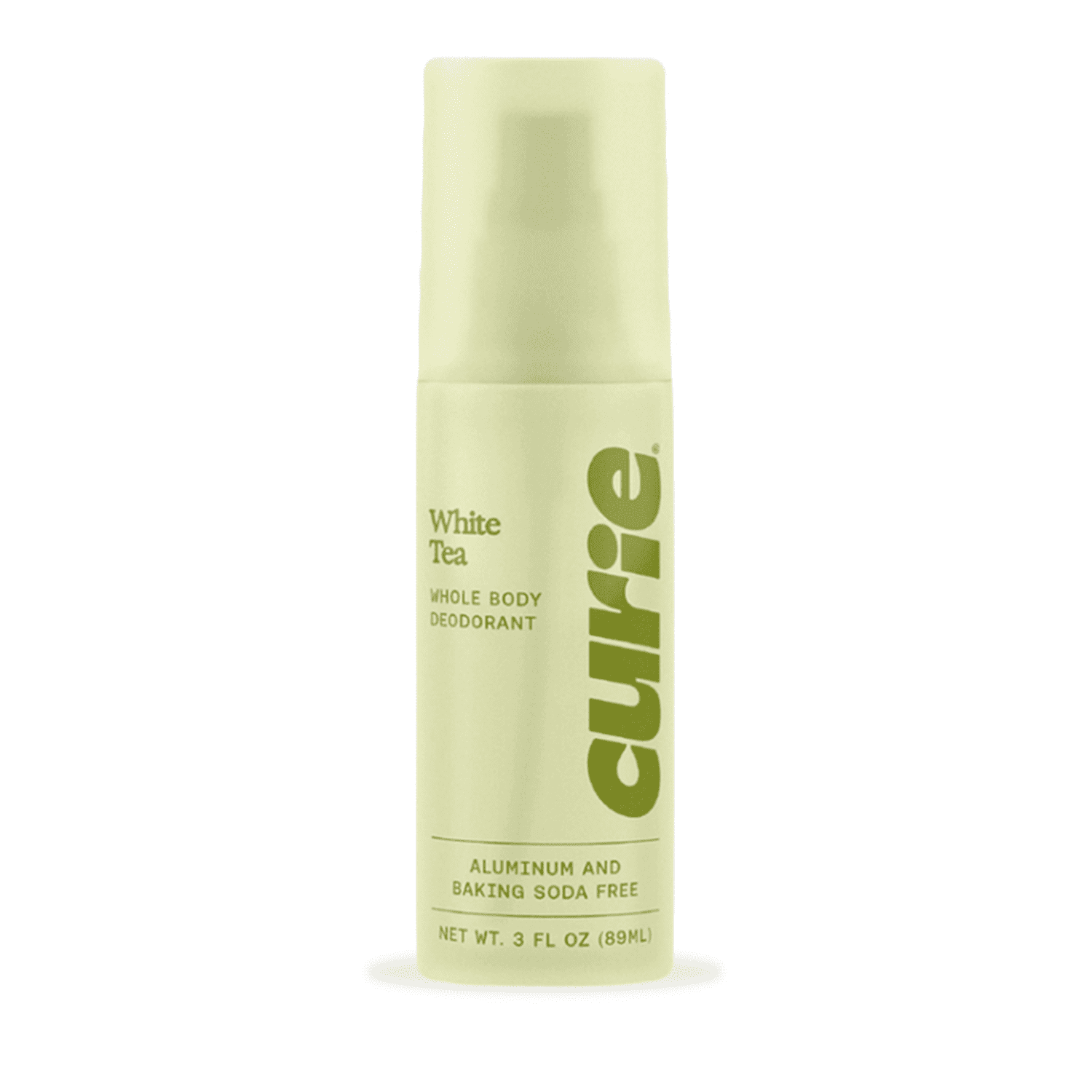 Curie Whole Body Deodorant, White Tea, Aluminum-Free, for Men and Women, 3 fl oz
