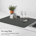 thumbnail image 4 of Coffee Bar Mat for Countertops, Dish Drying Mat for Multiple Usage, Kitchen Counter Mat, Absorbent Hide Stain Rubber Backed Dish Drying Pad(16.1"x24.1", Dark Gray), 4 of 8