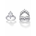 thumbnail image 4 of PalmBeach Jewelry Marquise-Cut Cubic Zirconia Jacket Bridal Set 5.98 TCW in Goldtone or Silvertone, 4 of 6