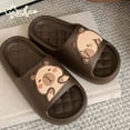 thumbnail image 2 of Slippers for Women,Cute And Capybara EVA Thong Sandals Casual Home Soft Soled Slippers,Womens Slippers,Coffee,9, 2 of 4