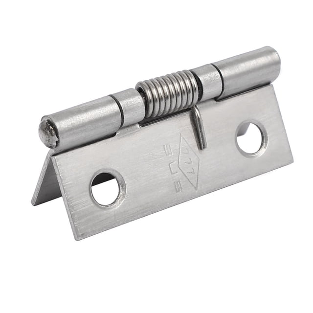 Bisagra de empalme 38mm de largo de acero inoxidable con resorte con auto cierre para puerta