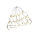 thumbnail image 1 of 12-Loop Basketball Net Zinc Plated Steel Outdoor Rim 20inch Official Chain Basketball Loop Aureate and Argent, 1 of 9