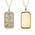 thumbnail image 2 of Birdeem Collier 12 Constellations avec Diamants et Pierres Colorées Collier Zircon 12 Constellations, 2 of 5
