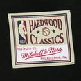thumbnail image 4 of Women's Mitchell & Ness Black Golden State Warriors Hardwood Classics Cropped Pullover Hoodie, 4 of 5