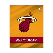 NBA Miami Heat 2 Pocket Portfolio, Three Hole Punched, Fits Letter Size
