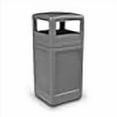 thumbnail image 2 of Commercial Zone-73290399 Polytec 42 Gallon Square Waste Container With Dome Lid Color: Gray, 2 of 3