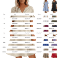 thumbnail image 3 of Duoif Womens Cotton Shirt Dress Summer Casual Short Sleeve Button down Shirt Dresses for Women 2026 Beach Cover up Shirts with Pockets, Khaki, S, 3 of 5