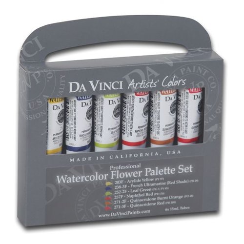Da Vinci Paints Watercolor Paint Flower (Set of 6)