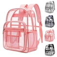 thumbnail image 2 of FUZHIQ Clear School Backpack Water-Resistant with Reinforced Strap Stitches & Large Capacity Transparent Backpack for Ages 3rd 4th 5th 6th Back to School, 2 of 8