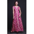 thumbnail image 2 of Bimba Robe Maxi Décontractée Sans Manches à Col en V Fendue devant Imprimée Boho pour Femmes - TG, 2 of 5