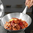 thumbnail image 2 of Frying Wok Wooden Handle Wok Frying Wok Kitchen Cooking Tool Handheld Cooking Wok, 2 of 9
