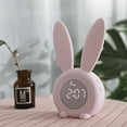 thumbnail image 2 of 12v Digital Timer Kids Chore Set Cup Heat Temperature And Timer Cute Kitchen Timer Flower Kitchen Size Cute Rabbit Alarm Clock Led Digital Snooze Cartoon Electronic Clock, 2 of 4