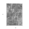 thumbnail image 3 of 9' X 12' Gray And Charcoal Geometric Washable Indoor Outdoor Area Rug, 3 of 5