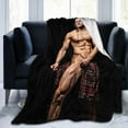 thumbnail image 2 of Sam Heughan Blanket Soft Warm Fleece Blanket for Sofa Office Car Camping Yoga Travel Throw Blankets 50"X40", 2 of 6