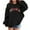 Black, variant on Kids Girls Sports Shirt Boy Girl Casual Hoodie Pullover Hooded Sweatshirt with Pocket Suitable for Girls Boys Juniors Tops for Girls 3-4 Years