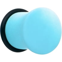 Body Candy Womens 2Pc 00G Ear Plugs White Blue Ombre Matte Acrylic Single Flare Ear Plug Gauges Set of 2