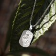 thumbnail image 3 of Lion Dog Tag Shield Emblem Pendant Men Stainless Steel Necklace Animal Amulet Jewelry, 3 of 5