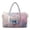 Aesthetic Leaf Print, variant on Bulopur Camo Duck Print Quilted Duffle Bag for Women Large Capacity Weekender Overnight Bag with Pockets Waterproof Carry On Travel Bags for Yoga Hiking Sports Workout