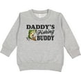 thumbnail image 2 of Inktastic Daddy's Fishing Buddy Toddler Sweatshirt, 2 of 4