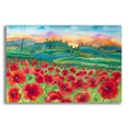 thumbnail image 1 of Epic Art 'Magical Poppy Field' by Carissa Luminess, Acrylic Glass Wall Art, 16"x12", 1 of 8
