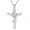 Rose gold plated, variant on KQF Music Cross Necklace for Women 925 Sterling Silver Music Note Pendant Musical Jewelry Gifts for Women